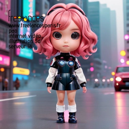 Pao mise en page internet vidéo illustration 3d serveur IA générative AI freelance paris studio de création magazines QTMU0AN0